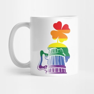 LGBTQ Clover St. Patrick's Day Beer Mug Design Mug